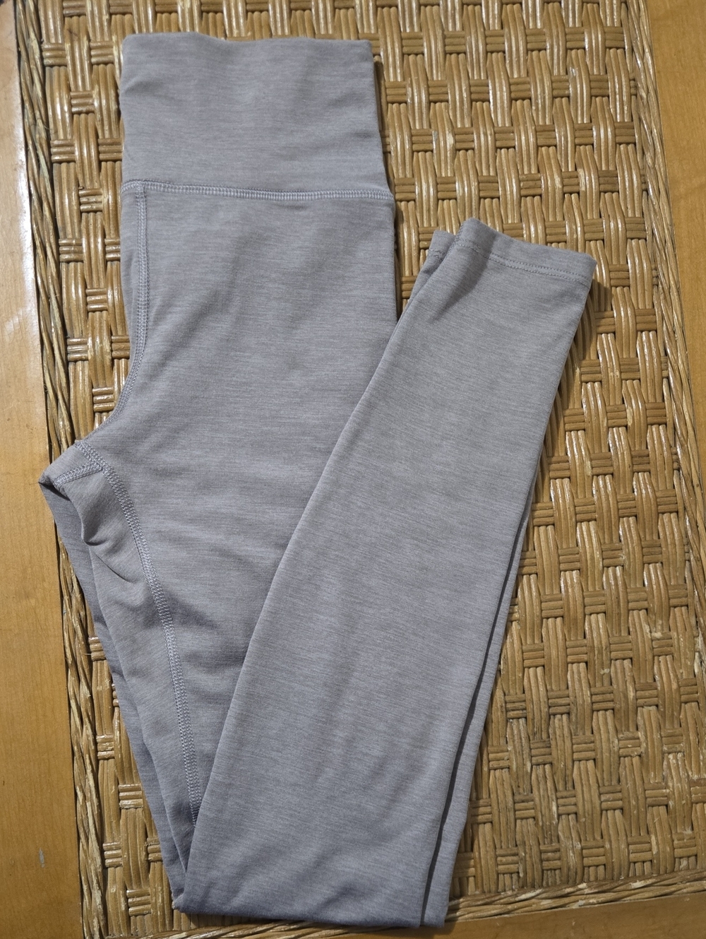 Outdoor Voices Seamless High-Waist Leggings - Light Gray